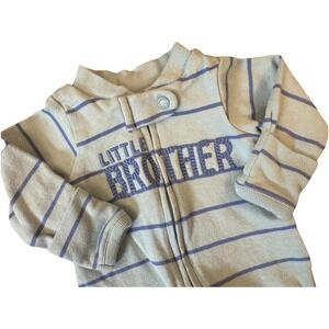 Baby Boy Preemie Little Brother Romper Sleeper Outfit Clothes Zipper Carter's